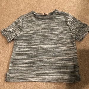 Gray Striped Shortsleeve T-Shirt from Forever 21
